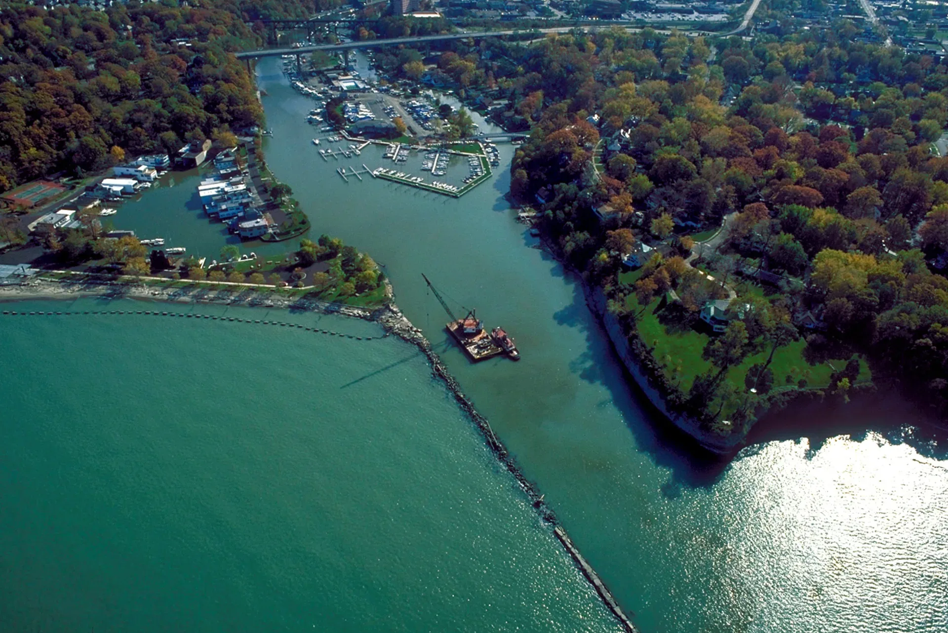 A location photograph in Rocky River, OH